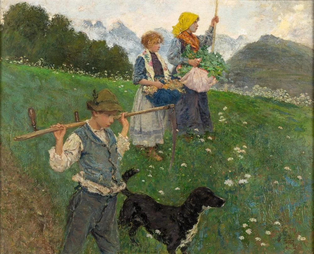 Ritorno a casa dall'alpeggio